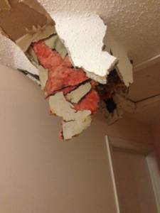 В Оттаве что-то пробило крышу и потолок в доме