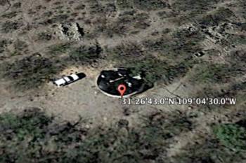 Уфолог обнаружил в пустыне Аризона черный диск НЛО