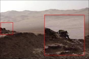 Уфолог обнаружил на Марсе объект, похожий на механического робота